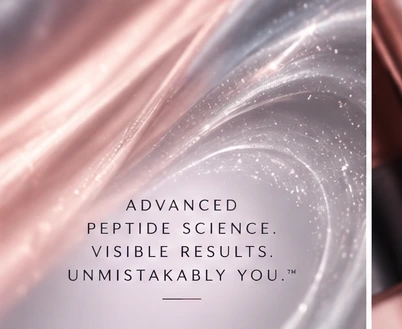 Flowing pearlescent skincare texture